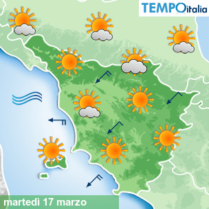Mappa Giornaliera per la giornata di mercoledì 16 marzo