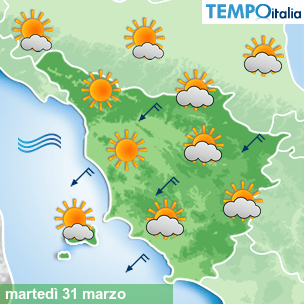 Mappa Giornaliera per la giornata di mercoledì 16 marzo