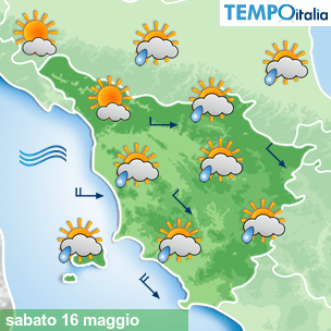 Mappa Giornaliera per la giornata di mercoledì 16 marzo
