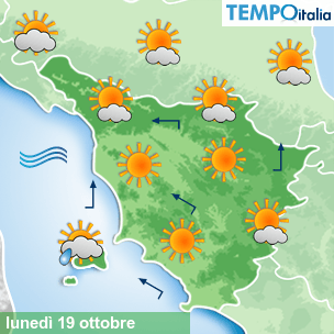 Mappa Giornaliera per la giornata di mercoledì 16 marzo