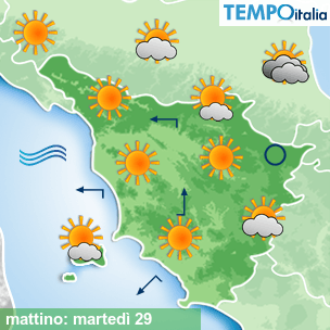 Mappa mattino per la giornata del 2024-10-29