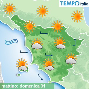 Mappa mattino per la giornata del 2025-08-31