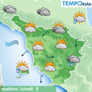 Mappa mattino per la giornata del 2026-02-09