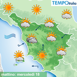 Mappa mattino per la giornata del 2026-02-18
