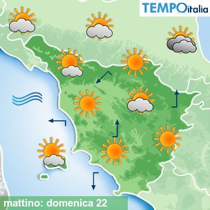 Mappa mattino per la giornata del 2026-02-22
