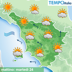 Mappa mattino per la giornata del 2026-02-24