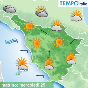 Mappa mattino per la giornata del 2026-02-25