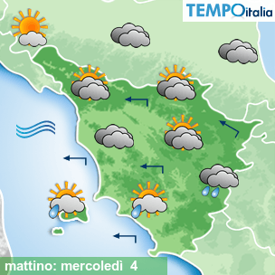 Mappa mattino per la giornata del 2026-03-04