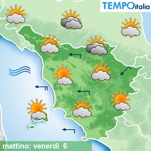 Mappa mattino per la giornata del 2026-03-06