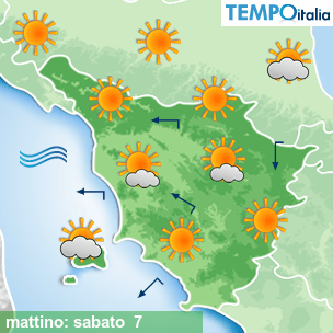 Mappa mattino per la giornata del 2026-03-07