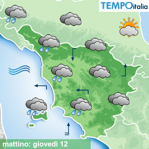 Mappa mattino per la giornata del 2026-03-12