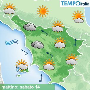 Mappa mattino per la giornata del 2026-03-14