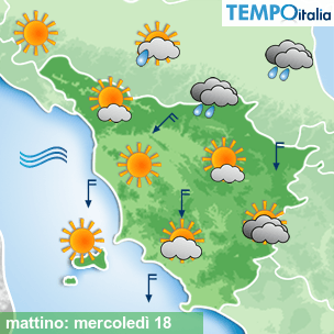 Mappa mattino per la giornata del 2026-03-18