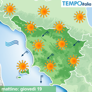 Mappa mattino per la giornata del 2026-03-19