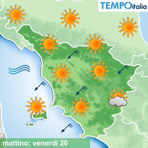 Mappa mattino per la giornata del 2026-03-20