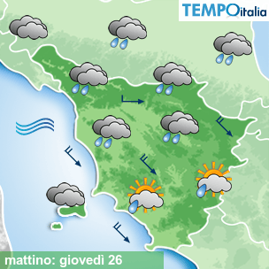 Mappa mattino per la giornata del 2026-03-26
