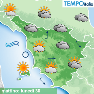 Mappa mattino per la giornata del 2026-03-30