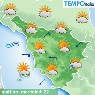 Mappa mattino per la giornata del 2026-04-22