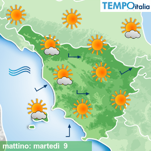 Mappa mattino per la giornata del 2026-06-09