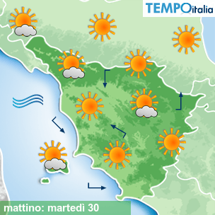 Mappa mattino per la giornata del 2026-06-30