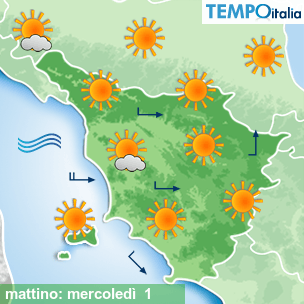 Mappa mattino per la giornata del 2026-07-01