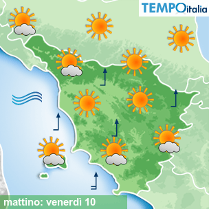 Mappa mattino per la giornata del 2026-07-10