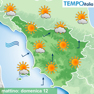 Mappa mattino per la giornata del 2026-07-12