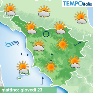Mappa mattino per la giornata del 2026-07-23