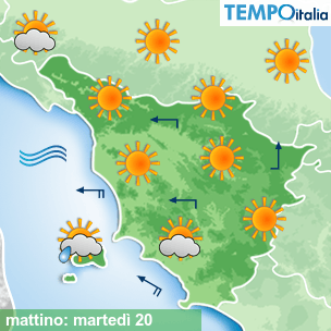Mappa mattino per la giornata del 2026-10-20