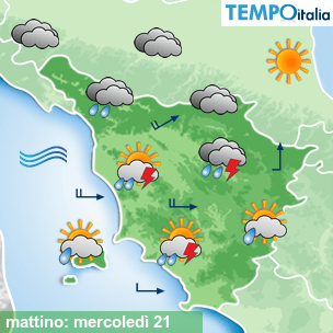 Mappa mattino per la giornata del 2026-10-21