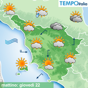 Mappa mattino per la giornata del 2026-10-22