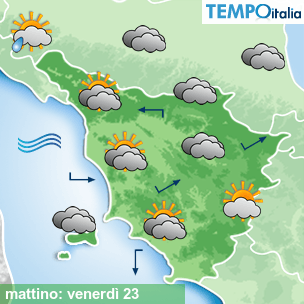 Mappa mattino per la giornata del 2026-10-23
