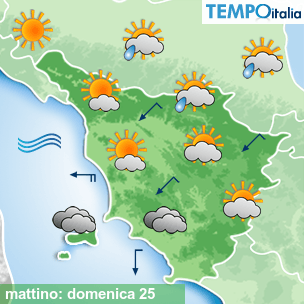 Mappa mattino per la giornata del 2026-10-25