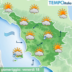 Mappa pomeriggio per la giornata del 2024-10-18