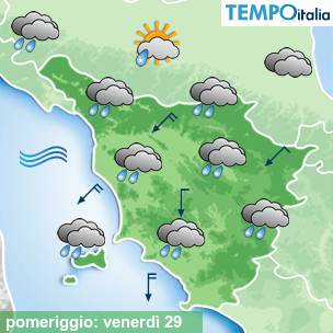 Mappa pomeriggio per la giornata del 2024-11-29