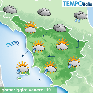 Mappa pomeriggio per la giornata del 2025-12-19
