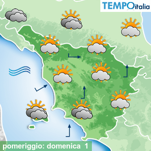 Mappa pomeriggio per la giornata del 2026-03-01