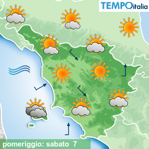 Mappa pomeriggio per la giornata del 2026-03-07