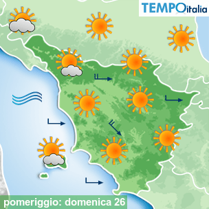 Mappa pomeriggio per la giornata del 2026-04-26
