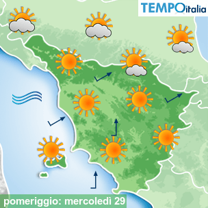 Mappa pomeriggio per la giornata del 2026-04-29