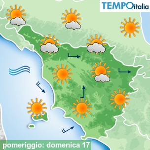 Mappa pomeriggio per la giornata del 2026-05-17