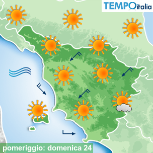 Mappa pomeriggio per la giornata del 2026-05-24