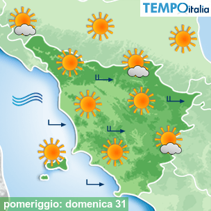 Mappa pomeriggio per la giornata del 2026-05-31