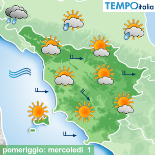 Mappa pomeriggio per la giornata del 2026-07-01
