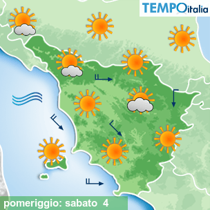 Mappa pomeriggio per la giornata del 2026-07-04