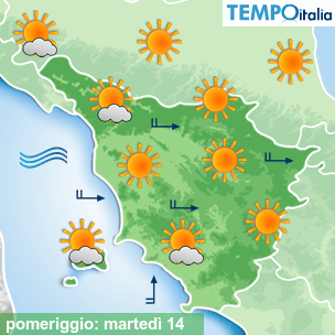 Mappa pomeriggio per la giornata del 2026-07-14