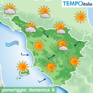 Mappa pomeriggio per la giornata del 2026-09-06