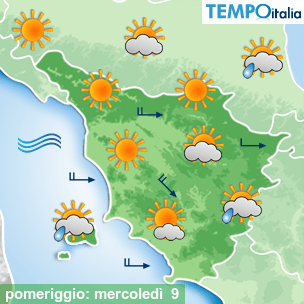 Mappa pomeriggio per la giornata del 2026-09-09