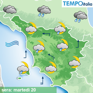 Mappa sera per la giornata del 2025-05-20