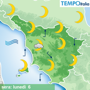 Mappa sera per la giornata del 2026-04-06